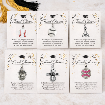 Baseball Tassel Charm