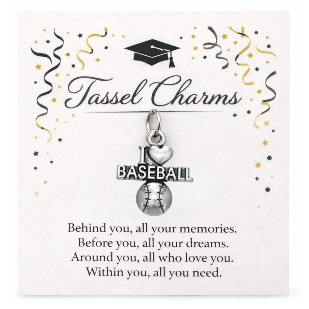Baseball Tassel Charm
