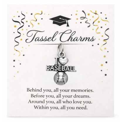 Baseball Tassel Charm