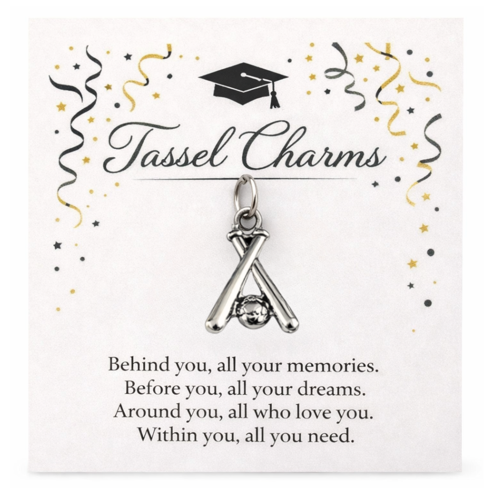 Baseball Tassel Charm
