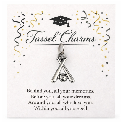 Baseball Tassel Charm