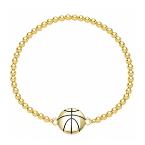 Sports 14k Gold Beaded Bracelets