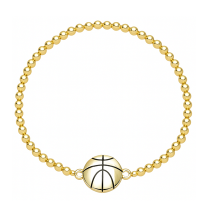 Sports 14k Gold Beaded Bracelets
