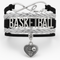 Silver/Black Heart
