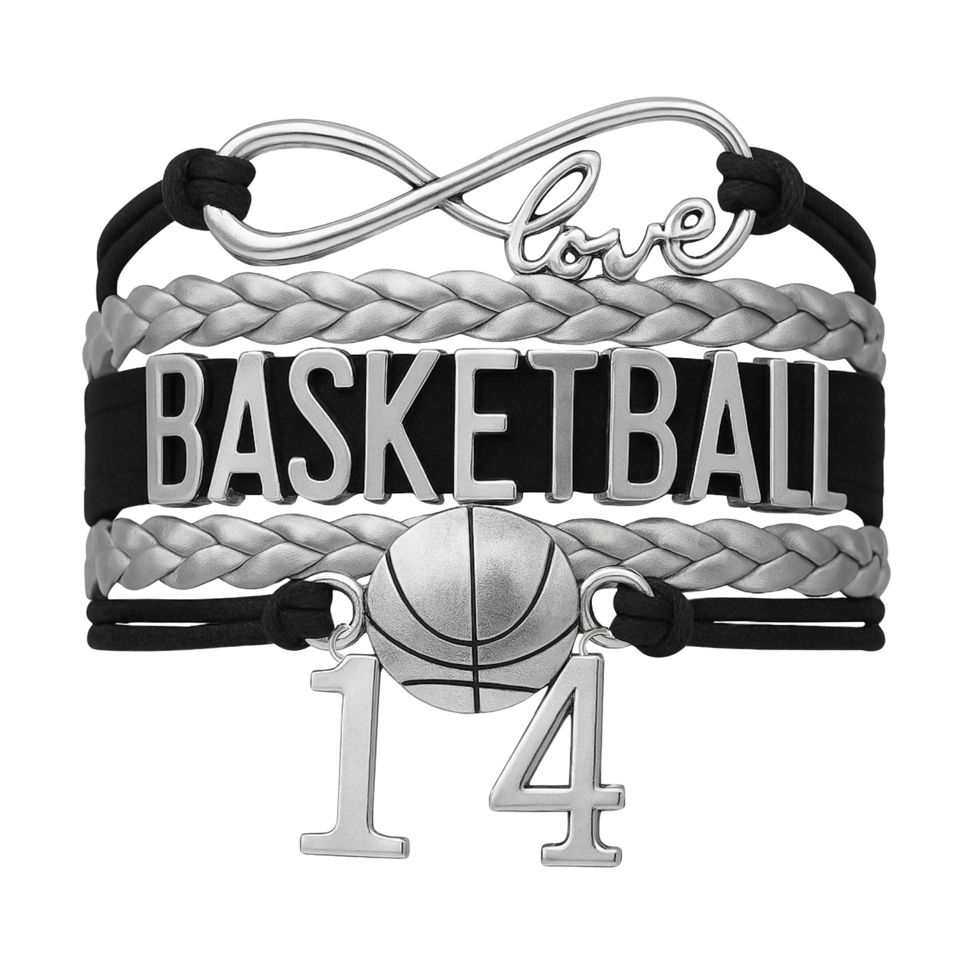 Personalized Basketball Bracelets - 16 Team Colors