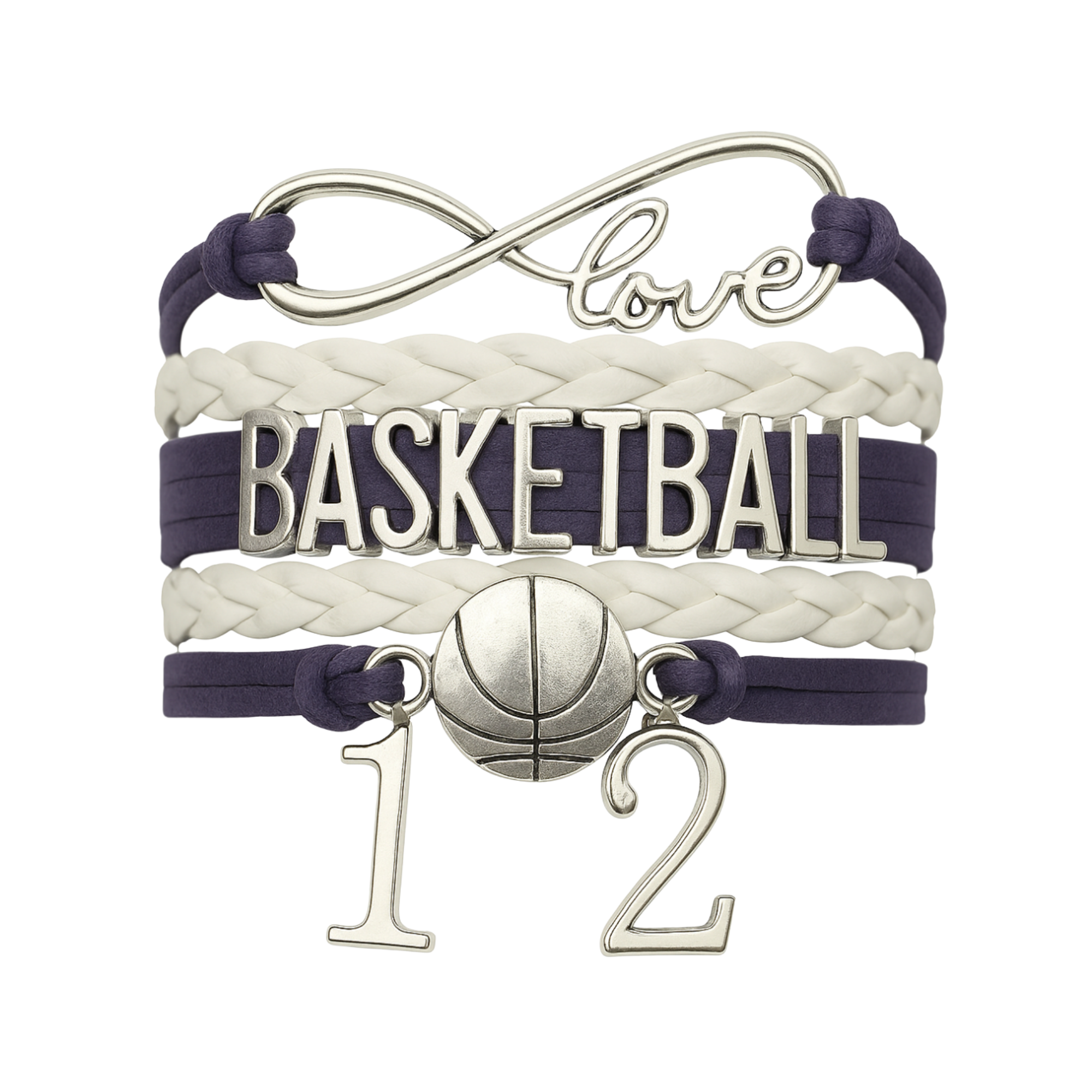 Personalized Basketball Bracelets - 16 Team Colors