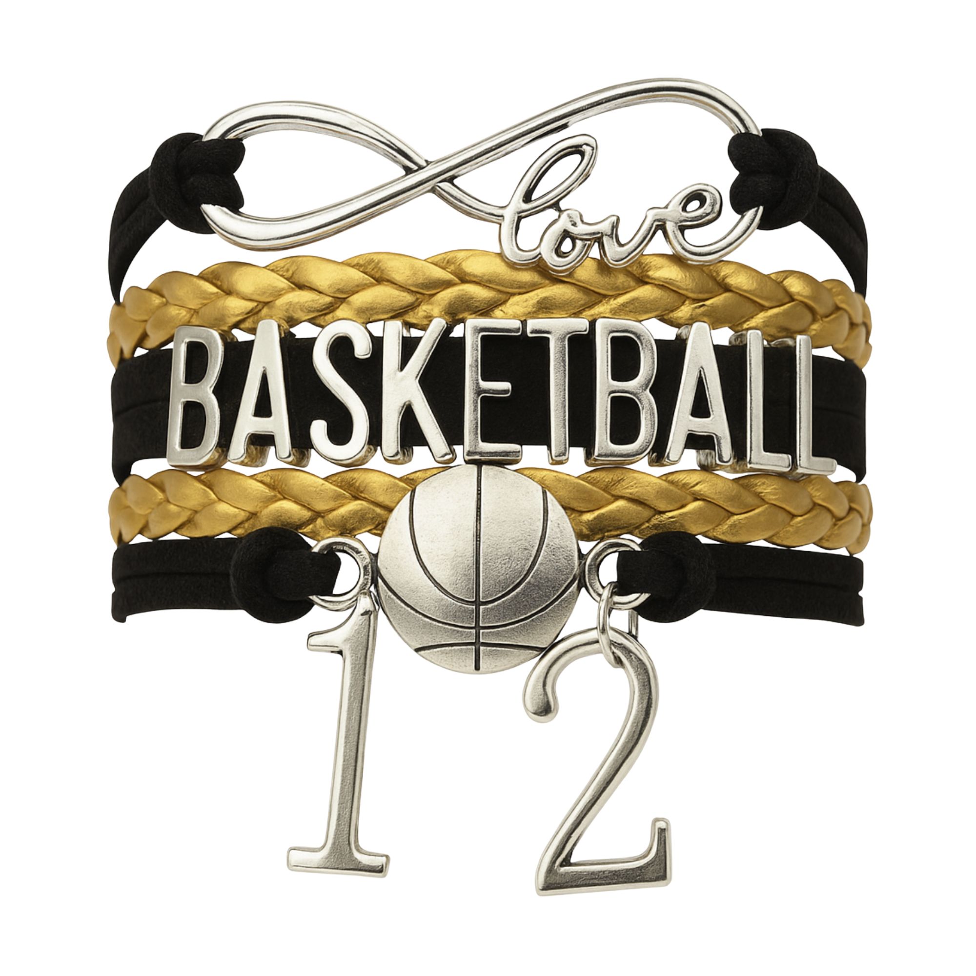 Personalized Basketball Bracelets - 16 Team Colors
