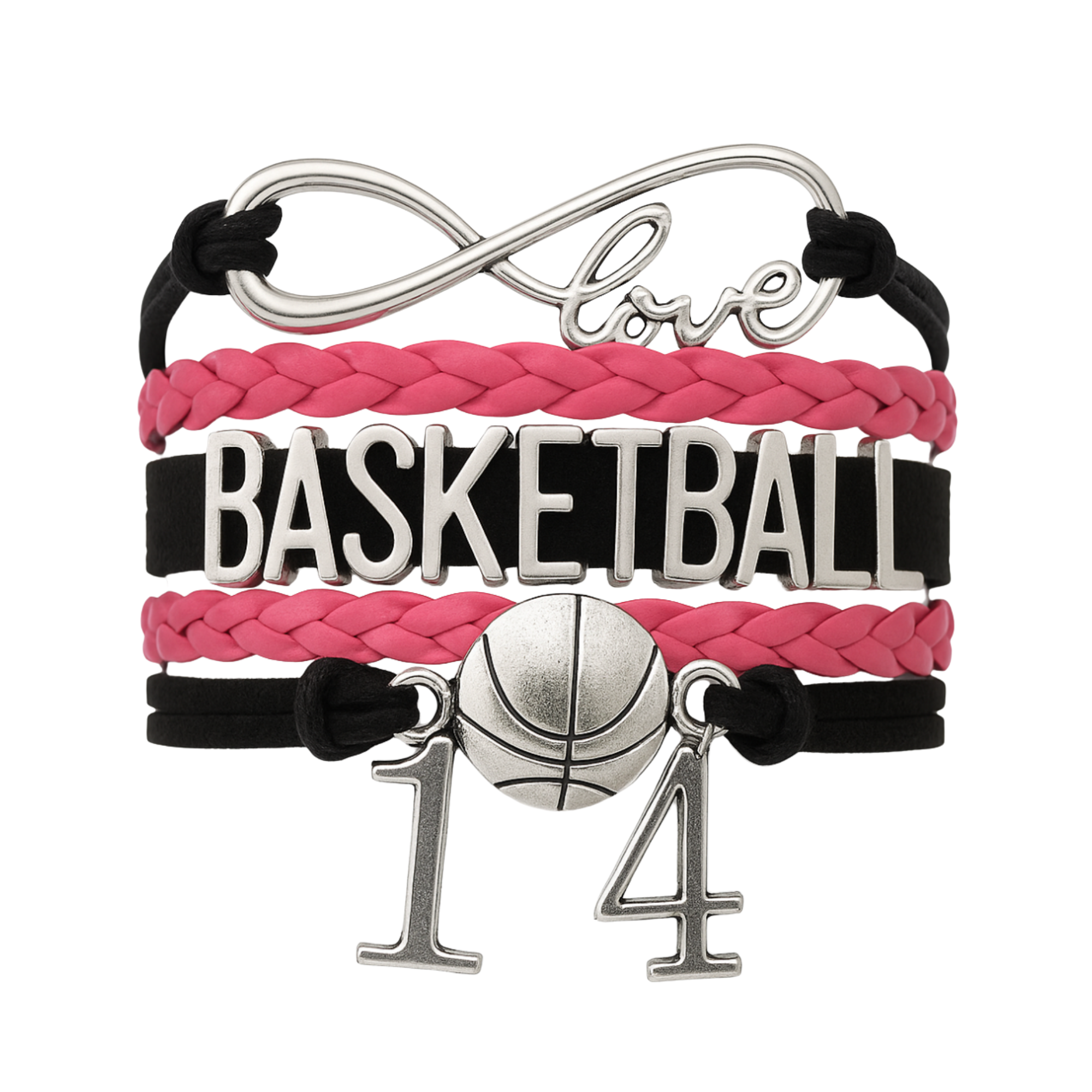 Personalized Basketball Bracelets - 16 Team Colors