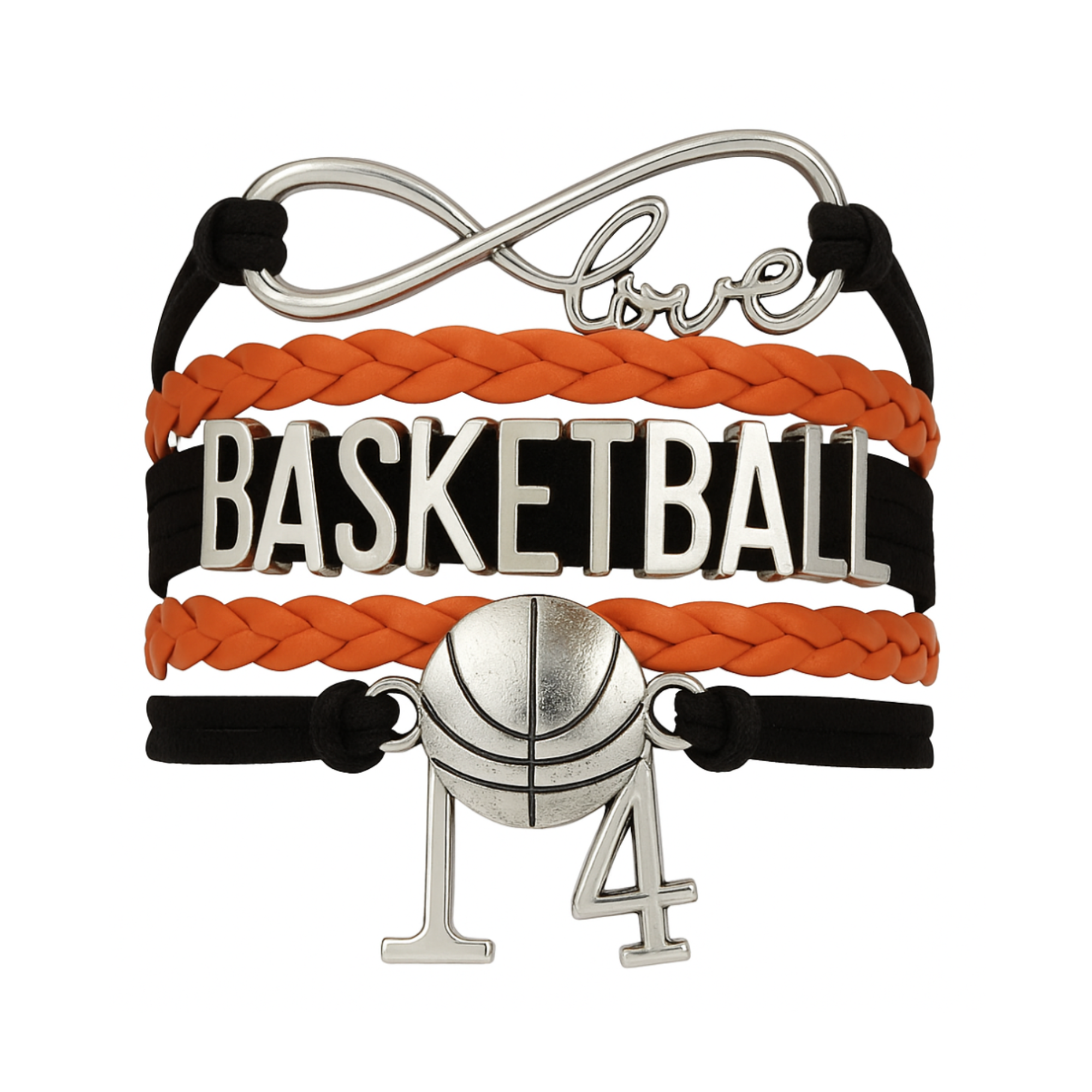 Personalized Basketball Bracelets - 16 Team Colors