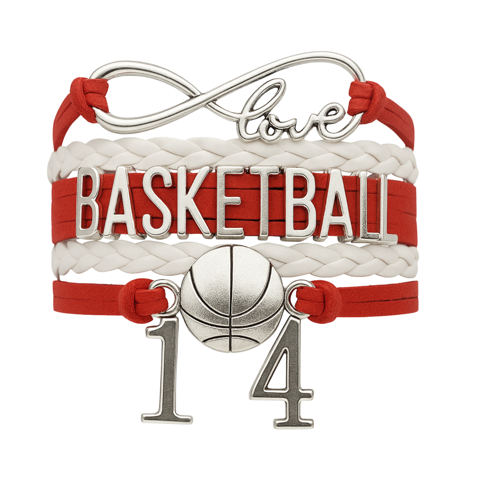 Personalized Basketball Bracelets - 16 Team Colors