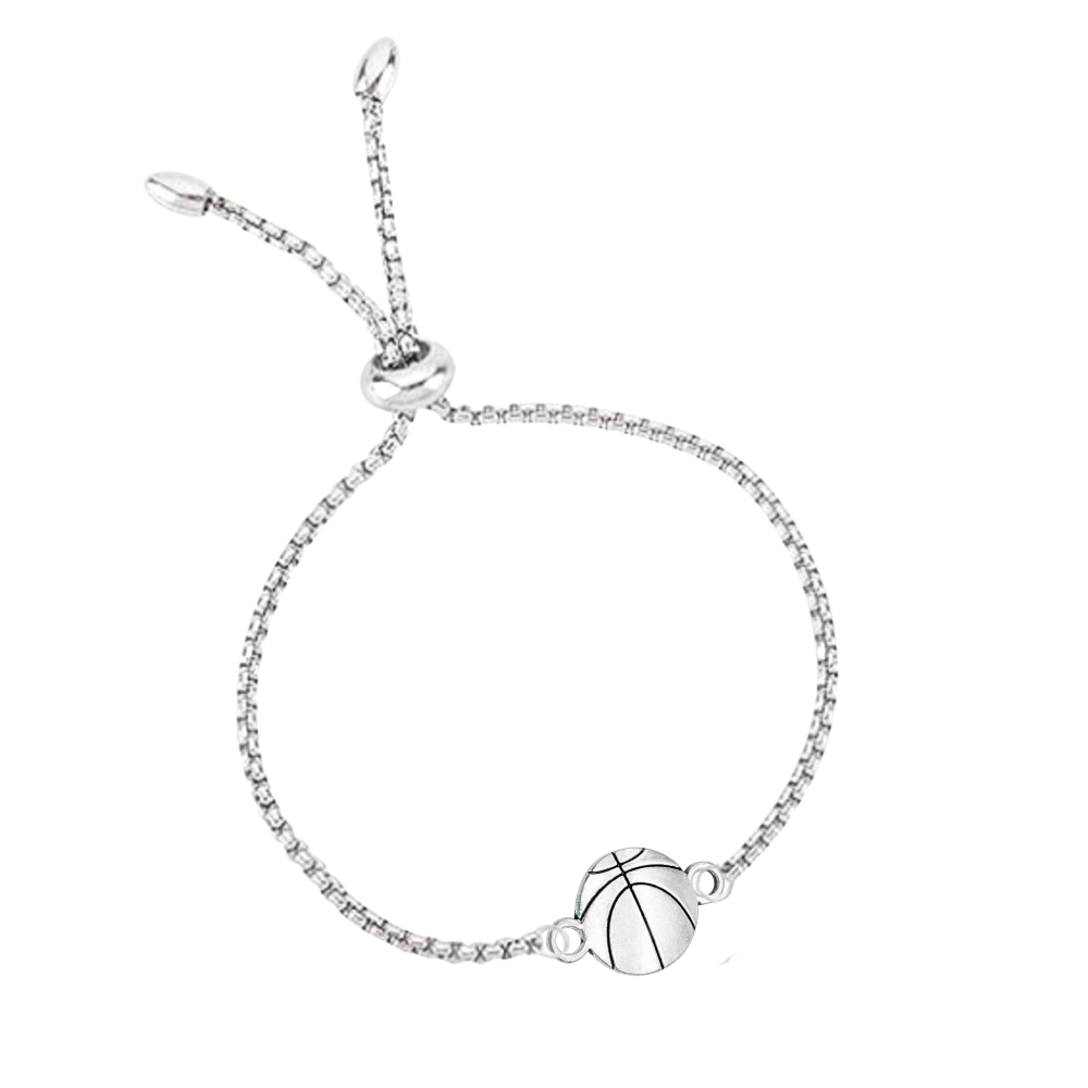 Basketball Adjustable Slider Bracelet