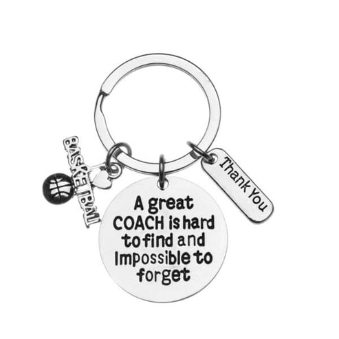 Basketball Coach Keychain - Handmade in the USA - SportyBella