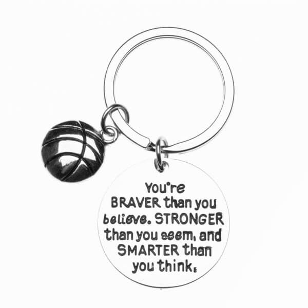 Basketball Keychain - Believe in Yourself & You Will Be Unstoppable