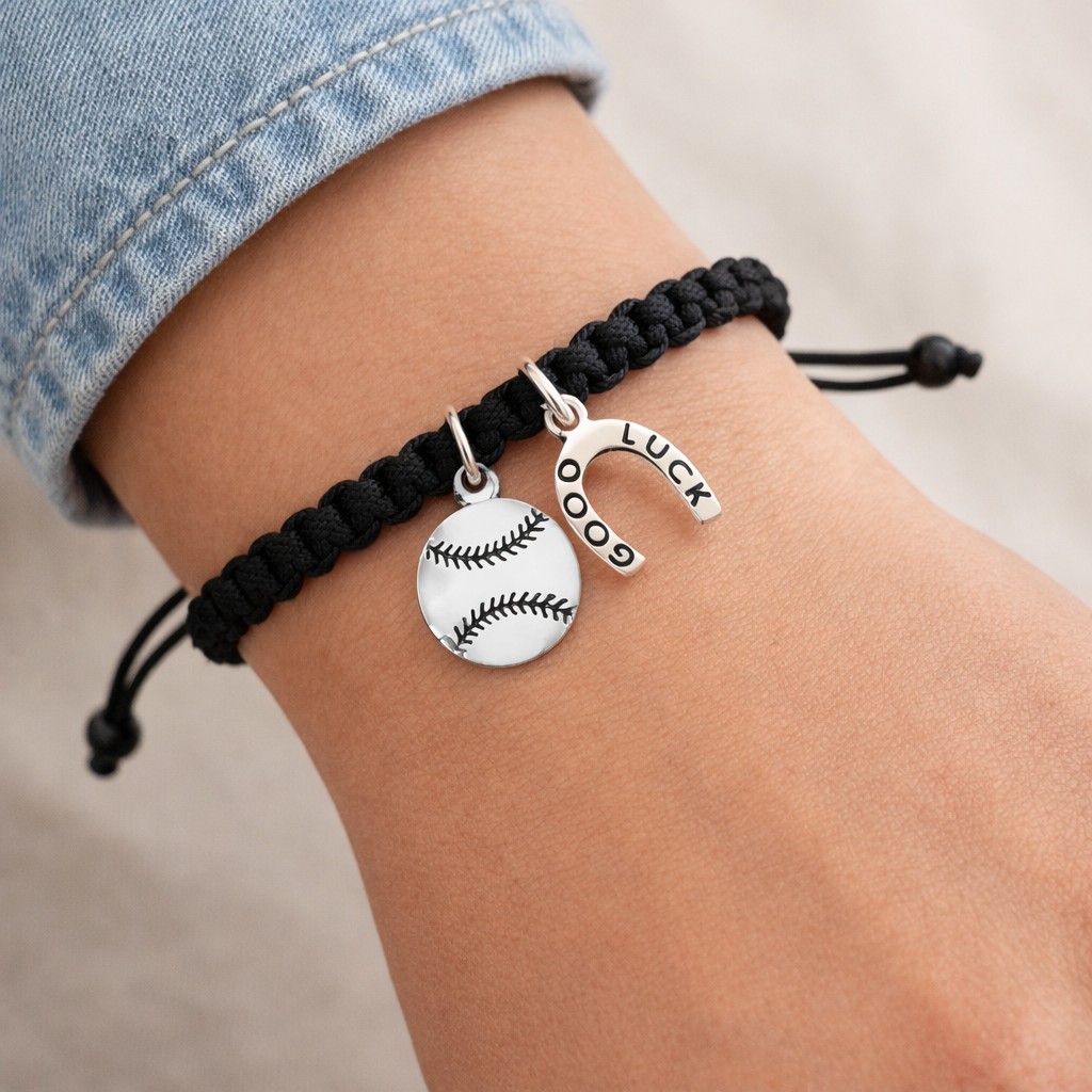Sports Lucky Horseshoe Rope Bracelet