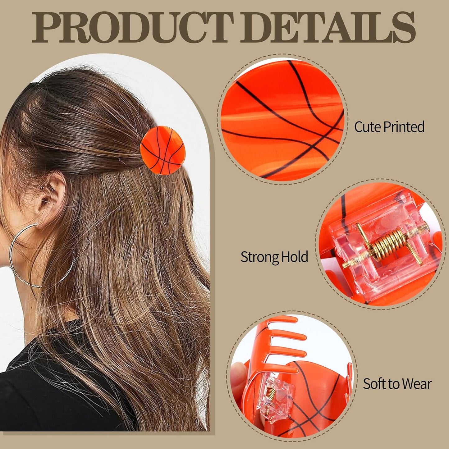 Basketball Hair Clip
