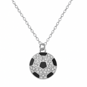 Soccer Rhinestone Ball Necklace