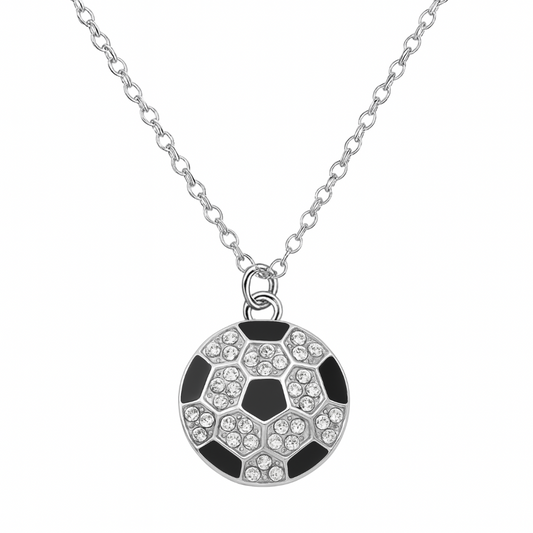 Soccer Rhinestone Ball Necklace