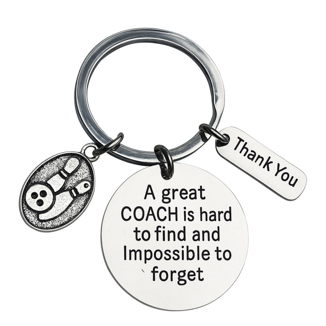 Bowling Great Coach is Hard to Find Coach Keychain