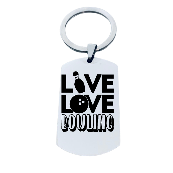 Bowling Keychain - Eat Sleep Bowl Repeat