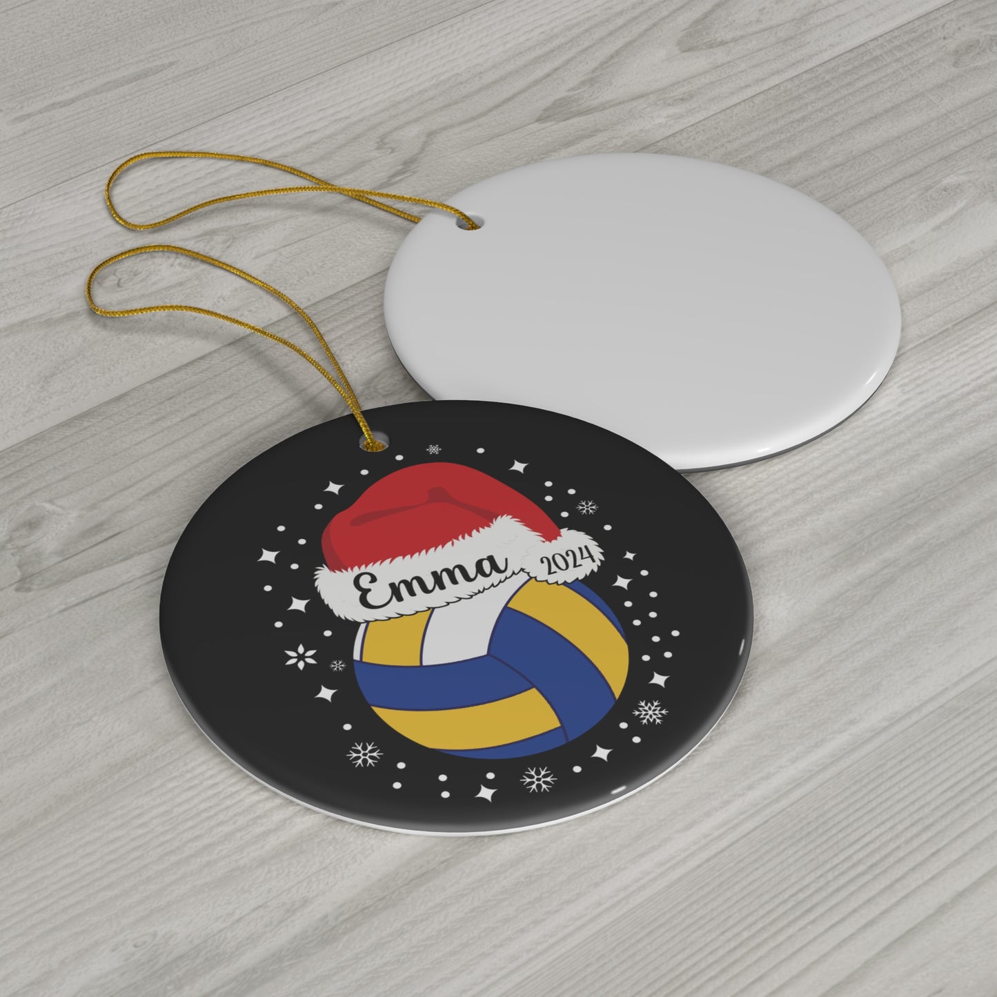 Personalized Volleyball Christmas Ornament, 2024 Personalized Gift Ornament For Volleyball Players, Funny Ornament for Men and Women