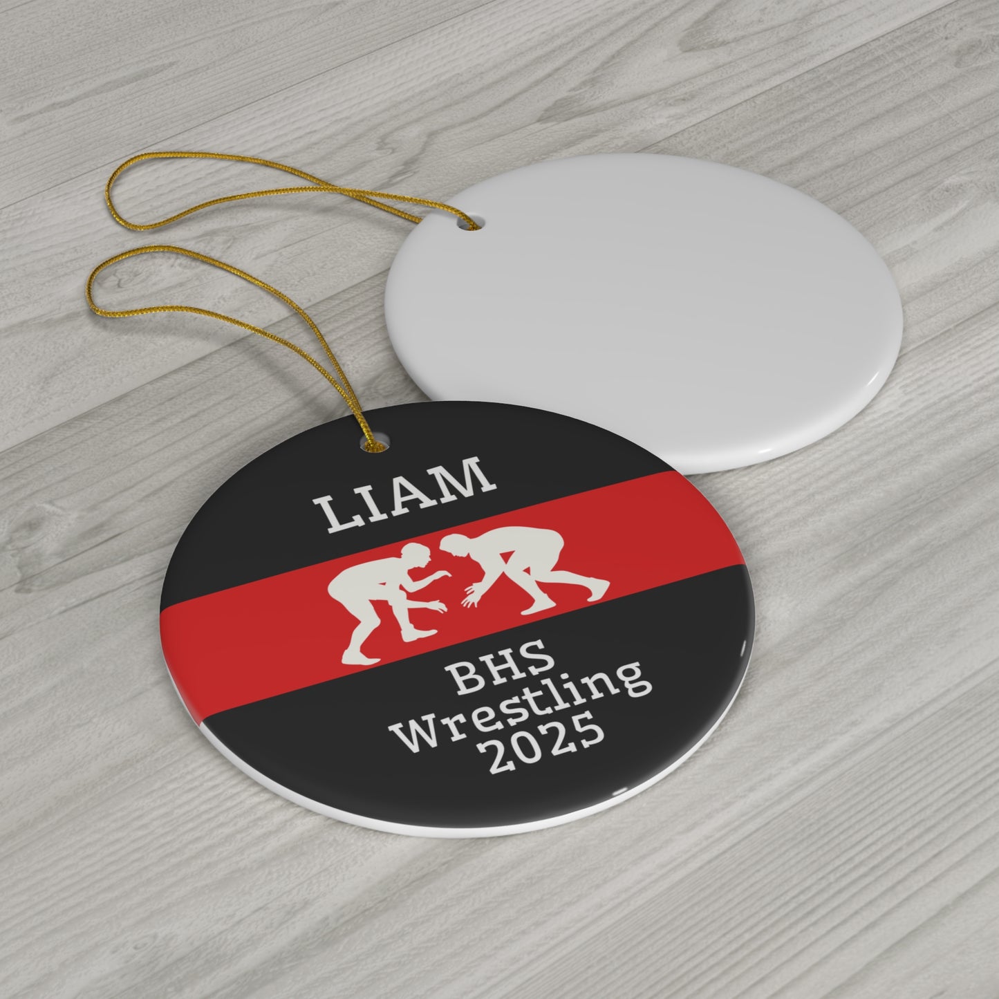 Wrestling Ornament 2025 Personalized Christmas Ornament