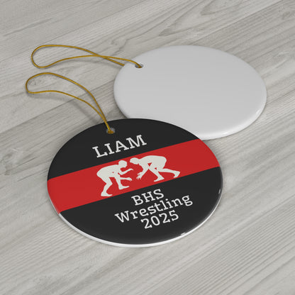 Wrestling Ornament 2025 Personalized Christmas Ornament