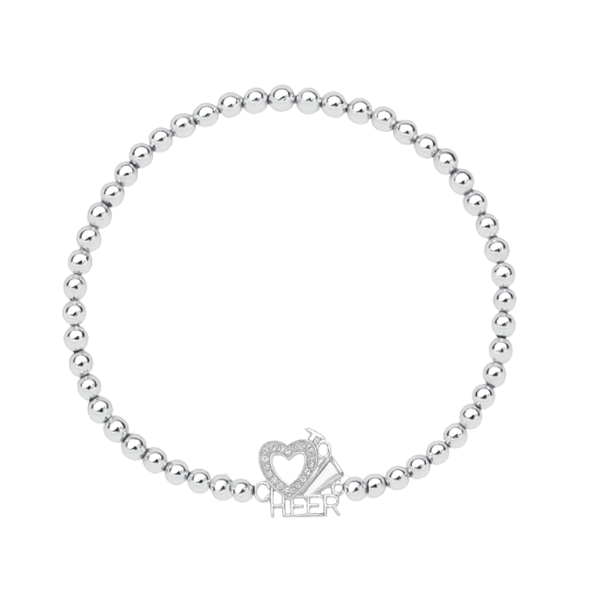 Love to Cheer Beaded Bracelet - Pick Color