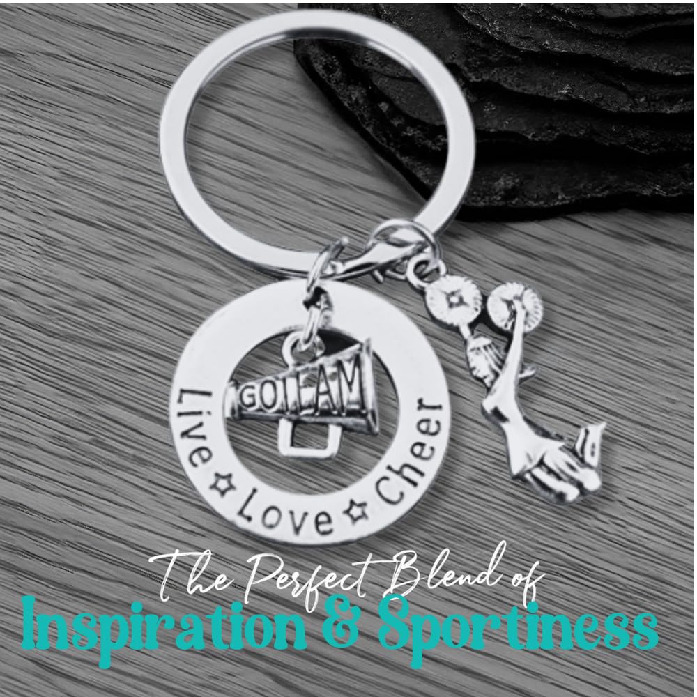Live Love Cheer Keychain