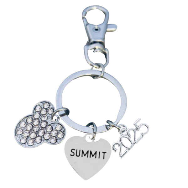 2025 Summit Zipper Pull Keychain for Cheerleaders and Dancers