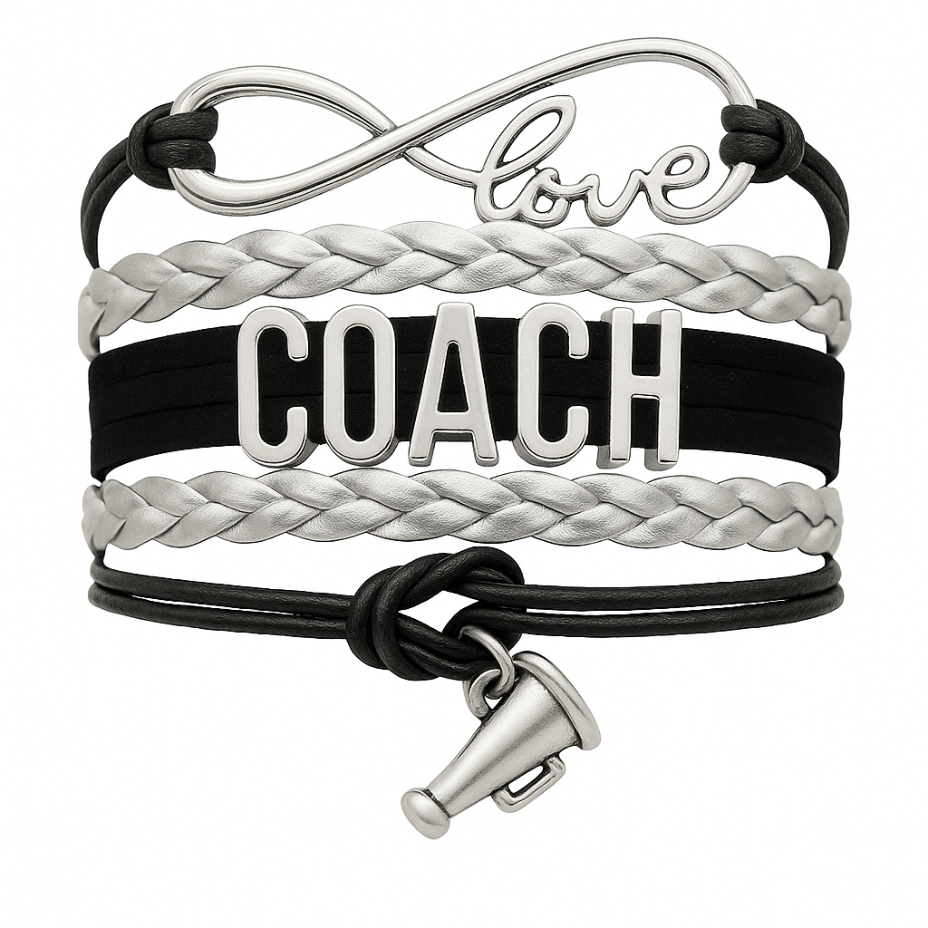 Cheer Coach Infinity Bracelet