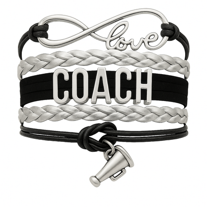 Cheer Coach Infinity Bracelet