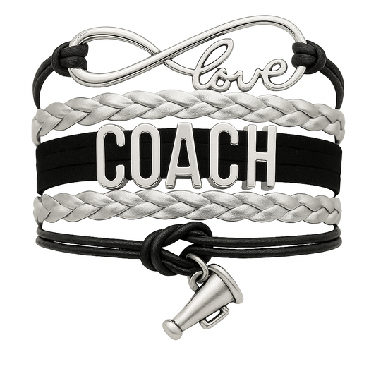 Cheer Coach Infinity Bracelet