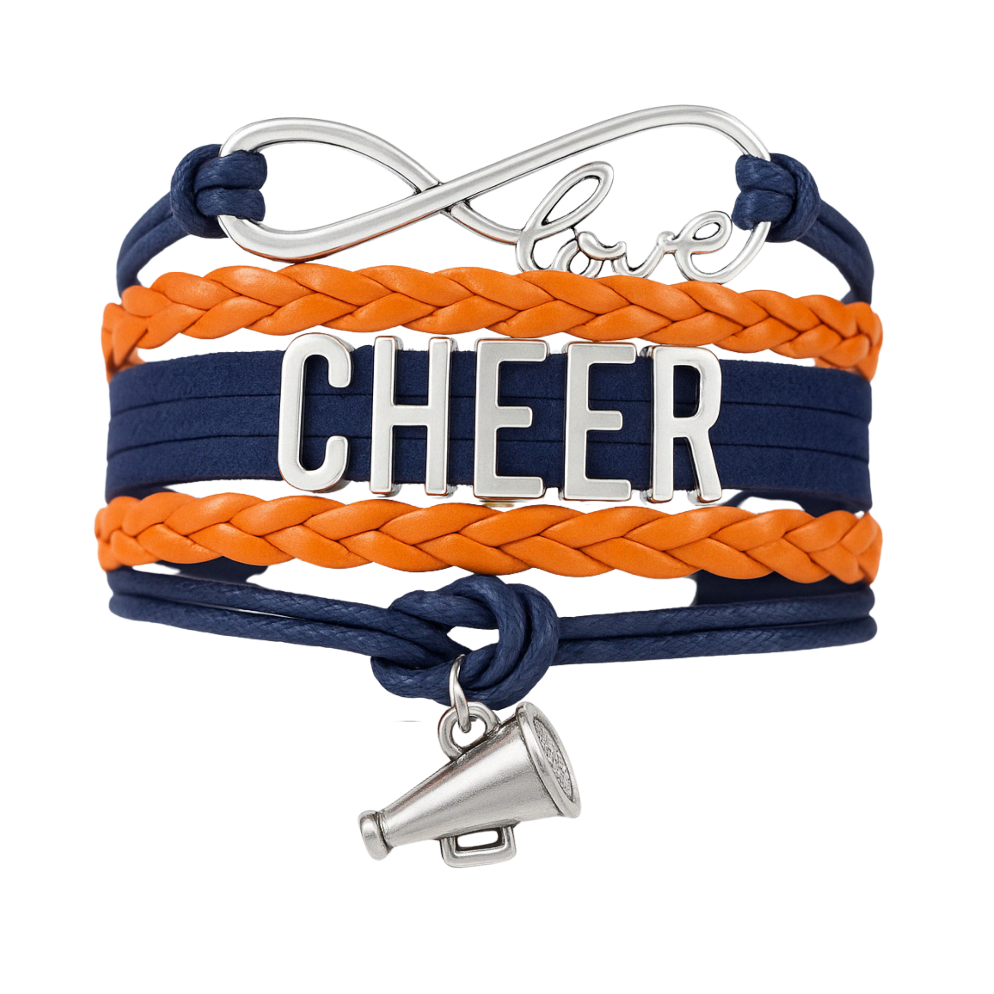 Cheer Charm Bracelet - 22 Team Colors Available