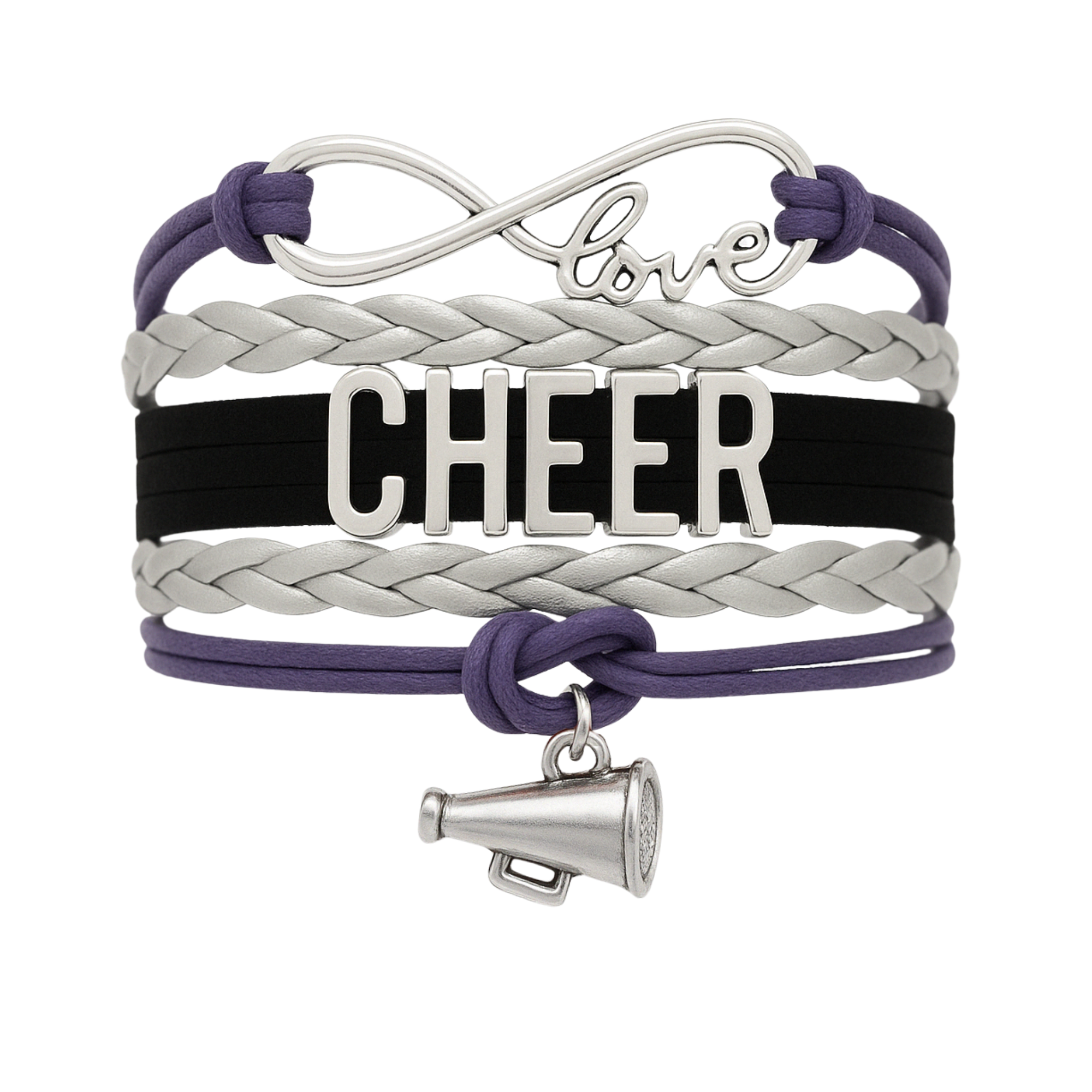 Cheer Charm Bracelet - 22 Team Colors Available