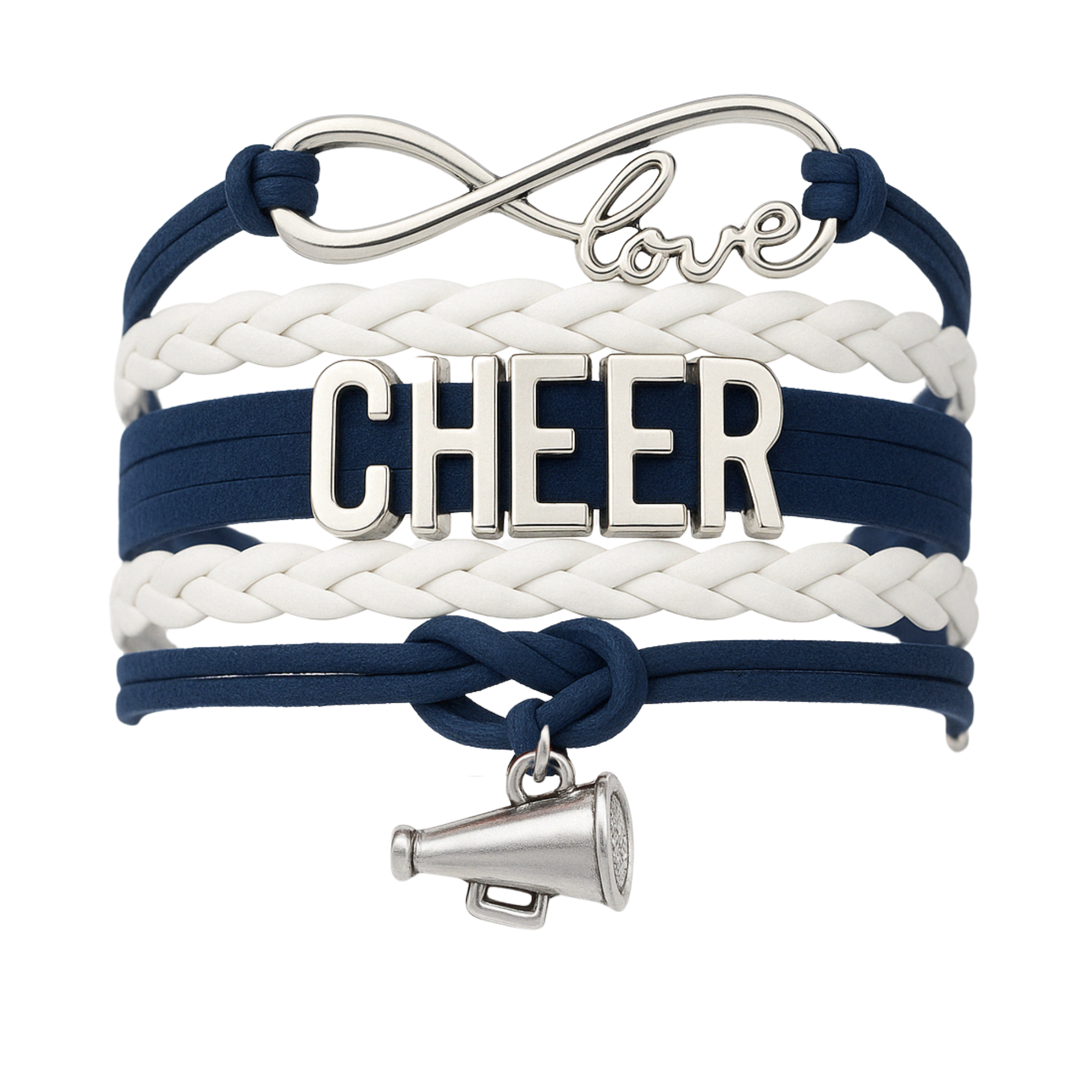 Cheer Charm Bracelet - 22 Team Colors Available