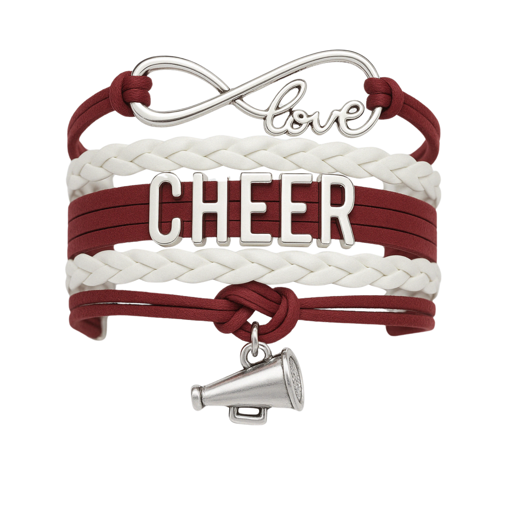 Cheer Charm Bracelet - 22 Team Colors Available