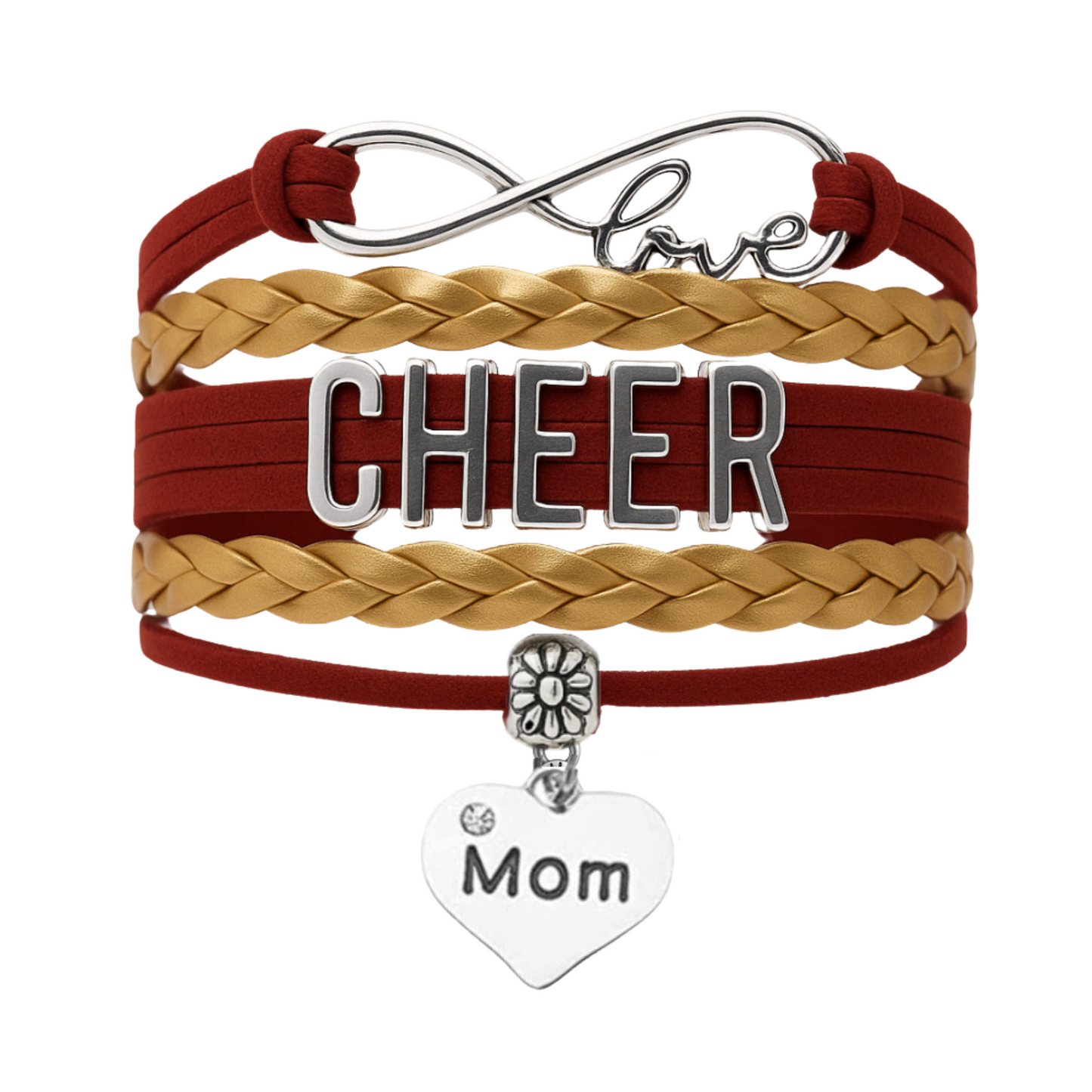 Cheer Mom Bracelet- Pick Team Colors