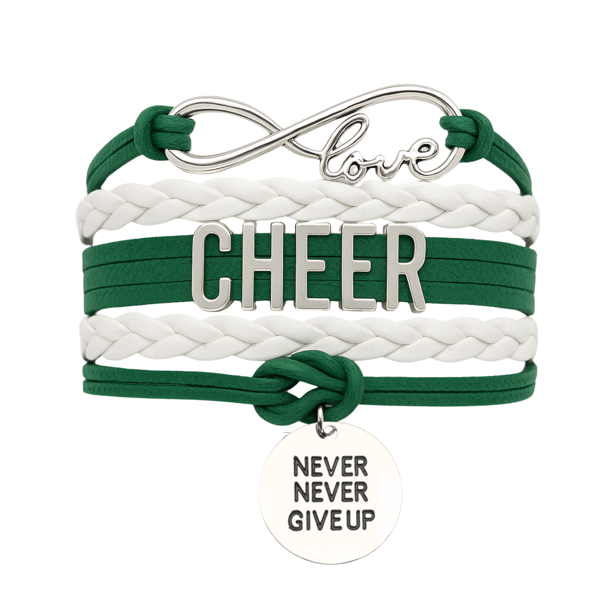 Cheer Bracelet with Inspirational Charms