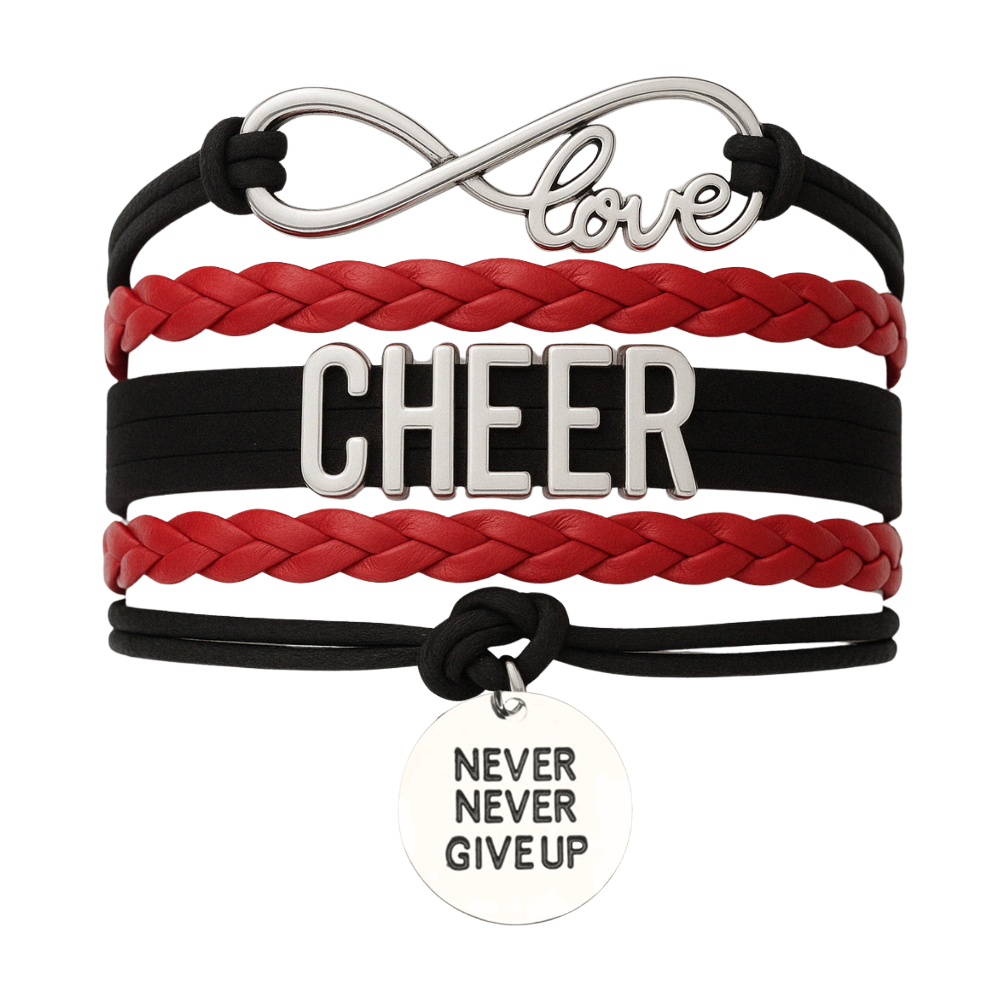 Cheer Bracelet with Inspirational Charms