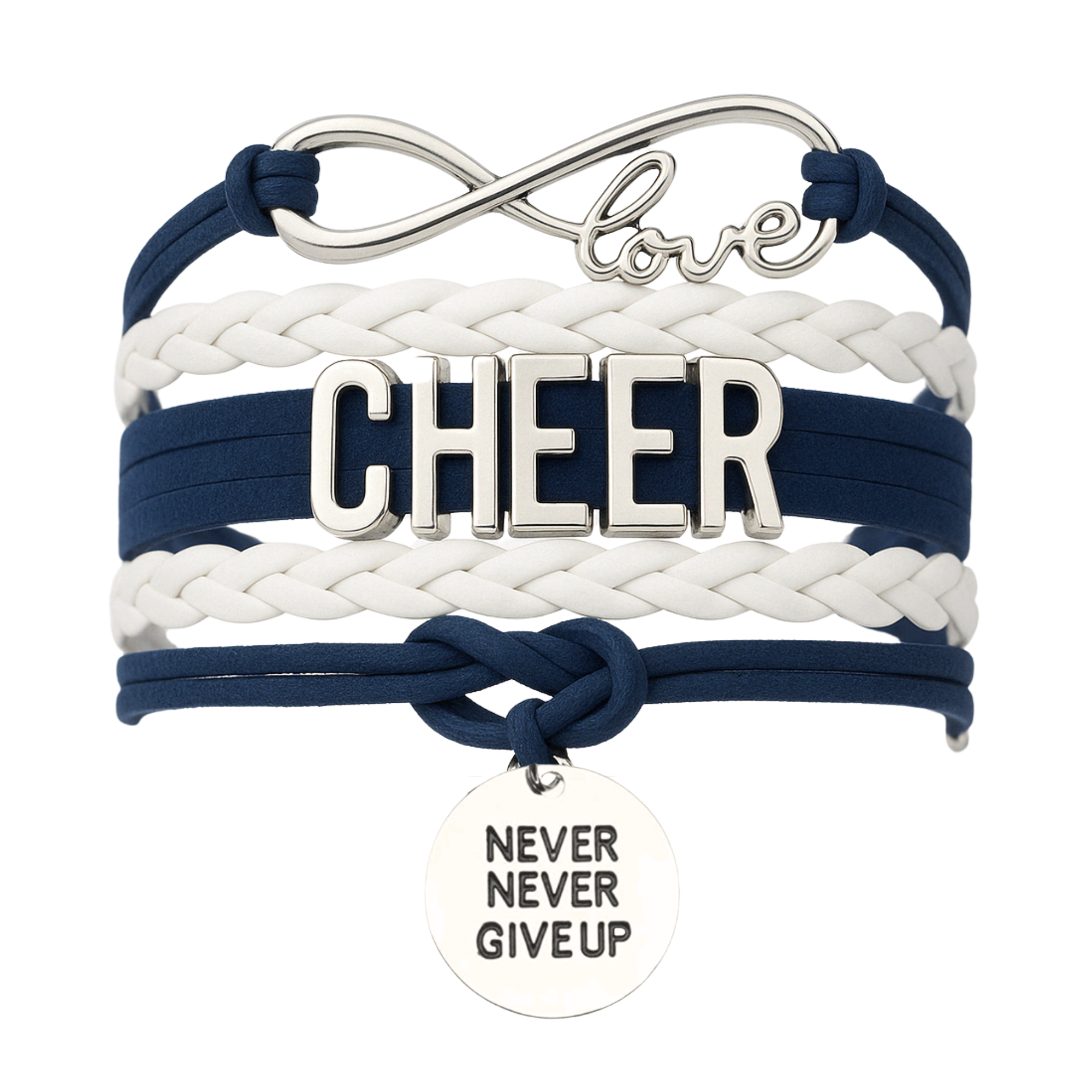 Cheer Bracelet with Inspirational Charms