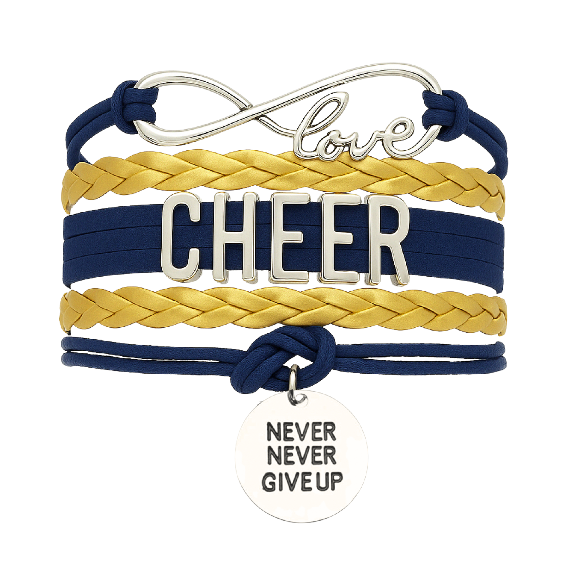 Cheer Bracelet with Inspirational Charms