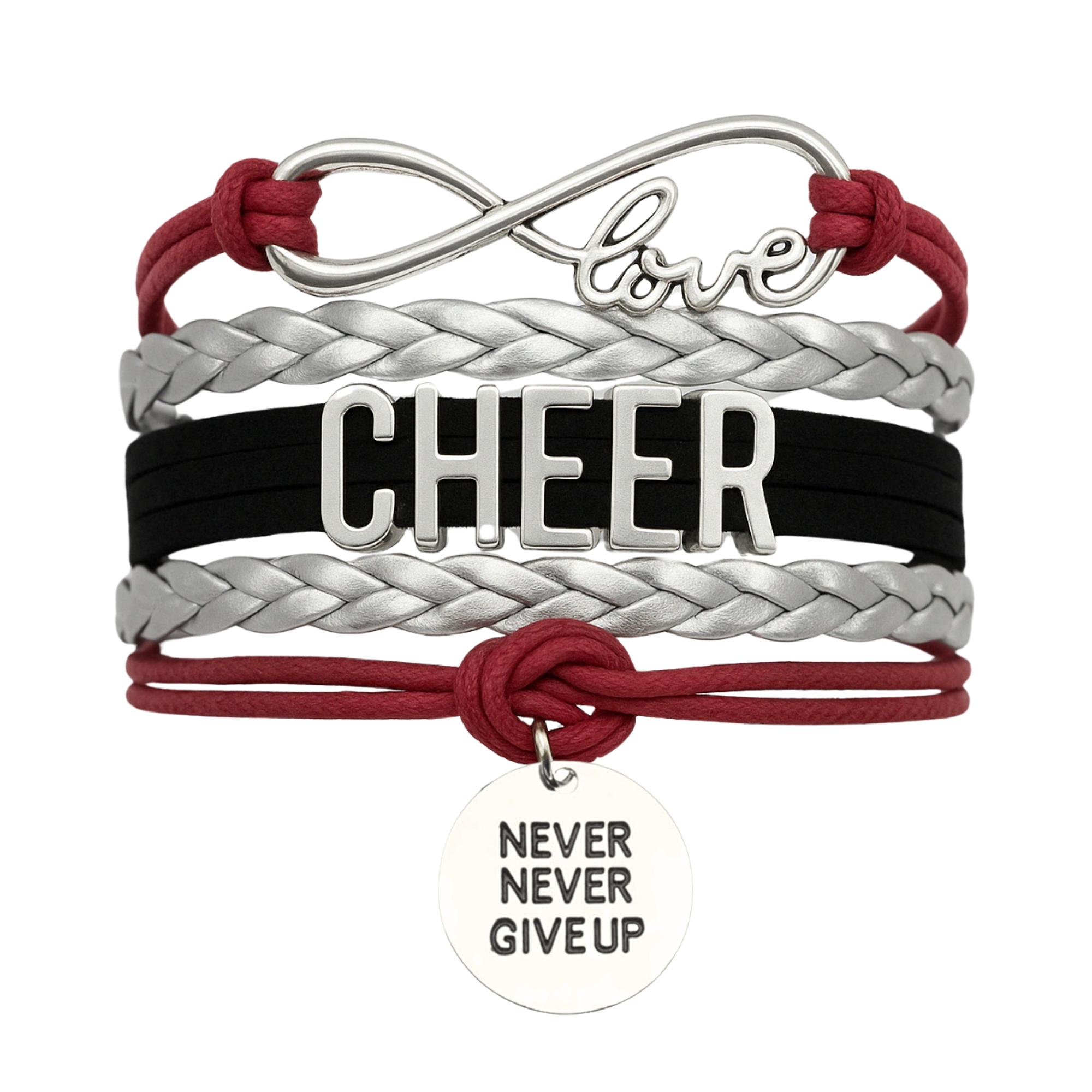 Cheer Bracelet with Inspirational Charms