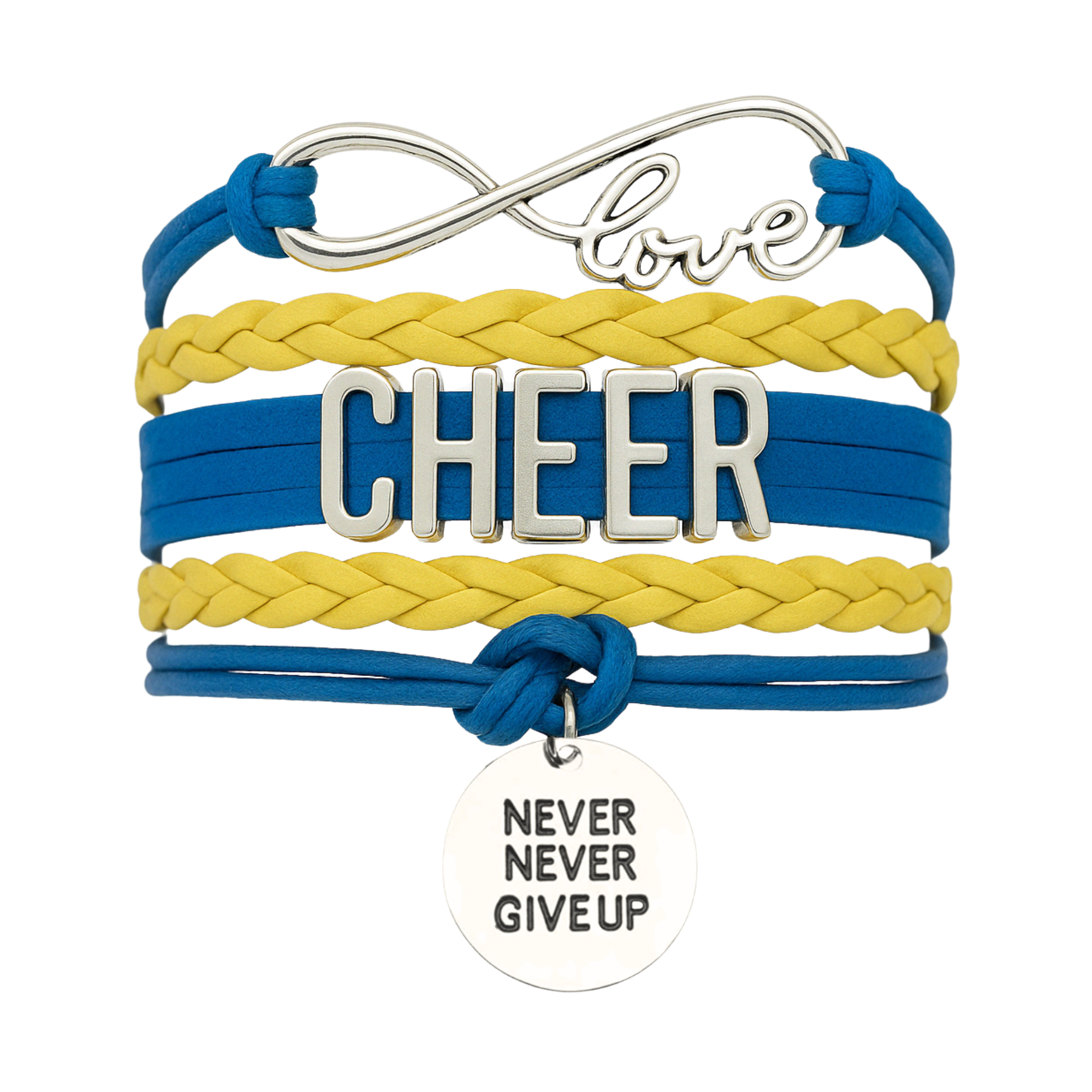Cheer Bracelet with Inspirational Charms