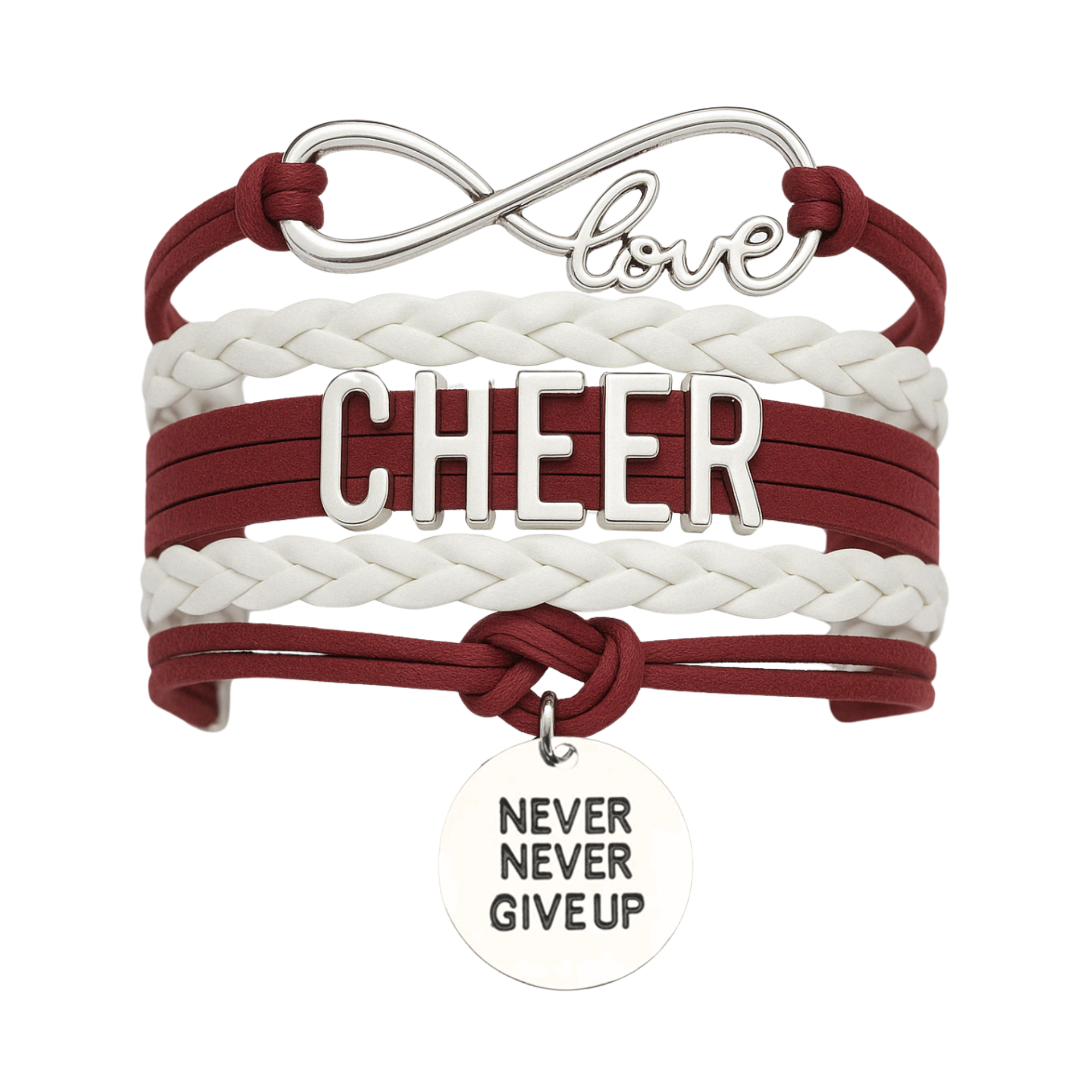 Cheer Bracelet with Inspirational Charms