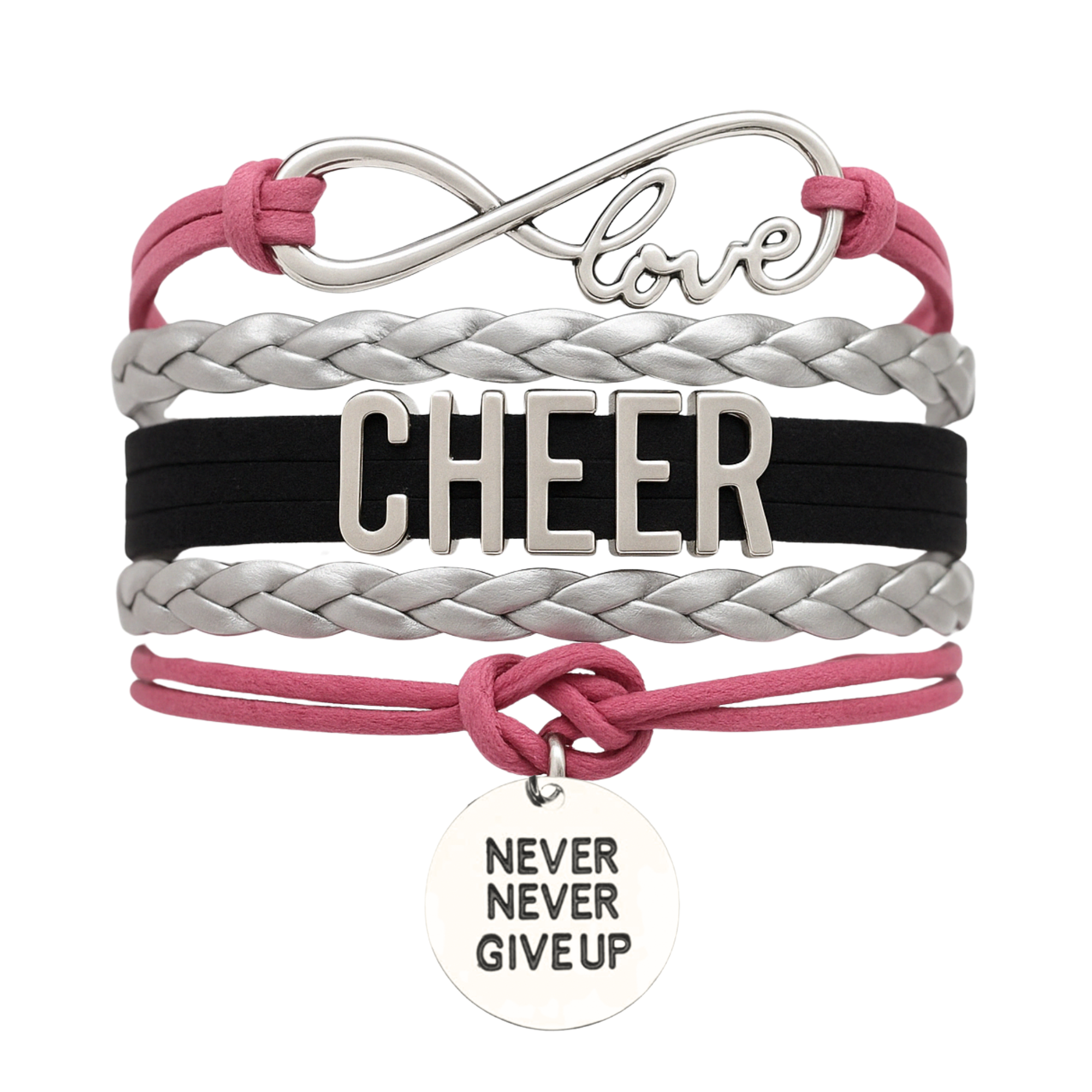 Cheer Bracelet with Inspirational Charms