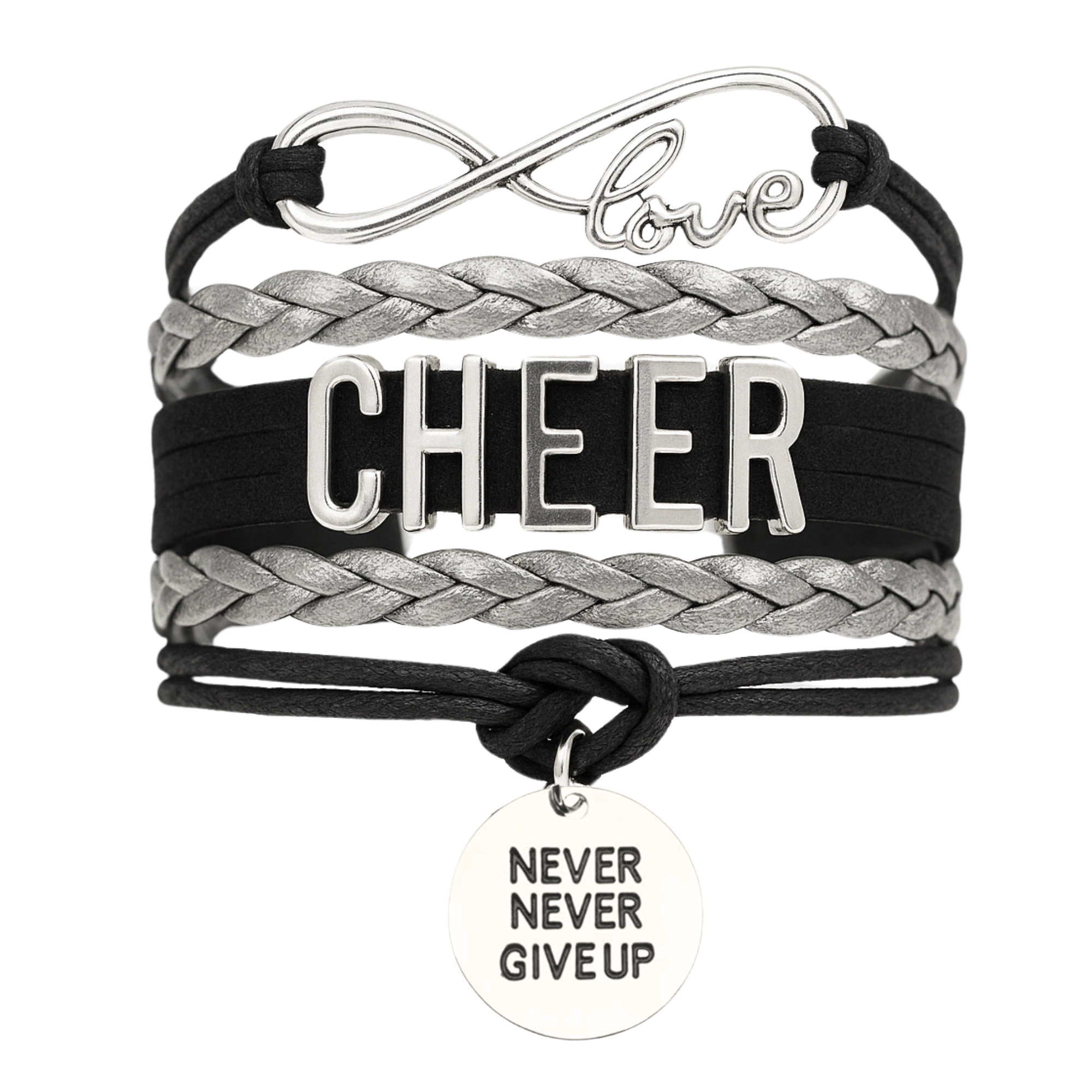 Cheer Bracelet with Inspirational Charms