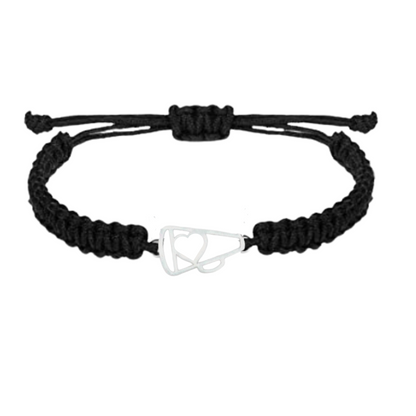 Cheer Megaphone Adjustable Rope Bracelet