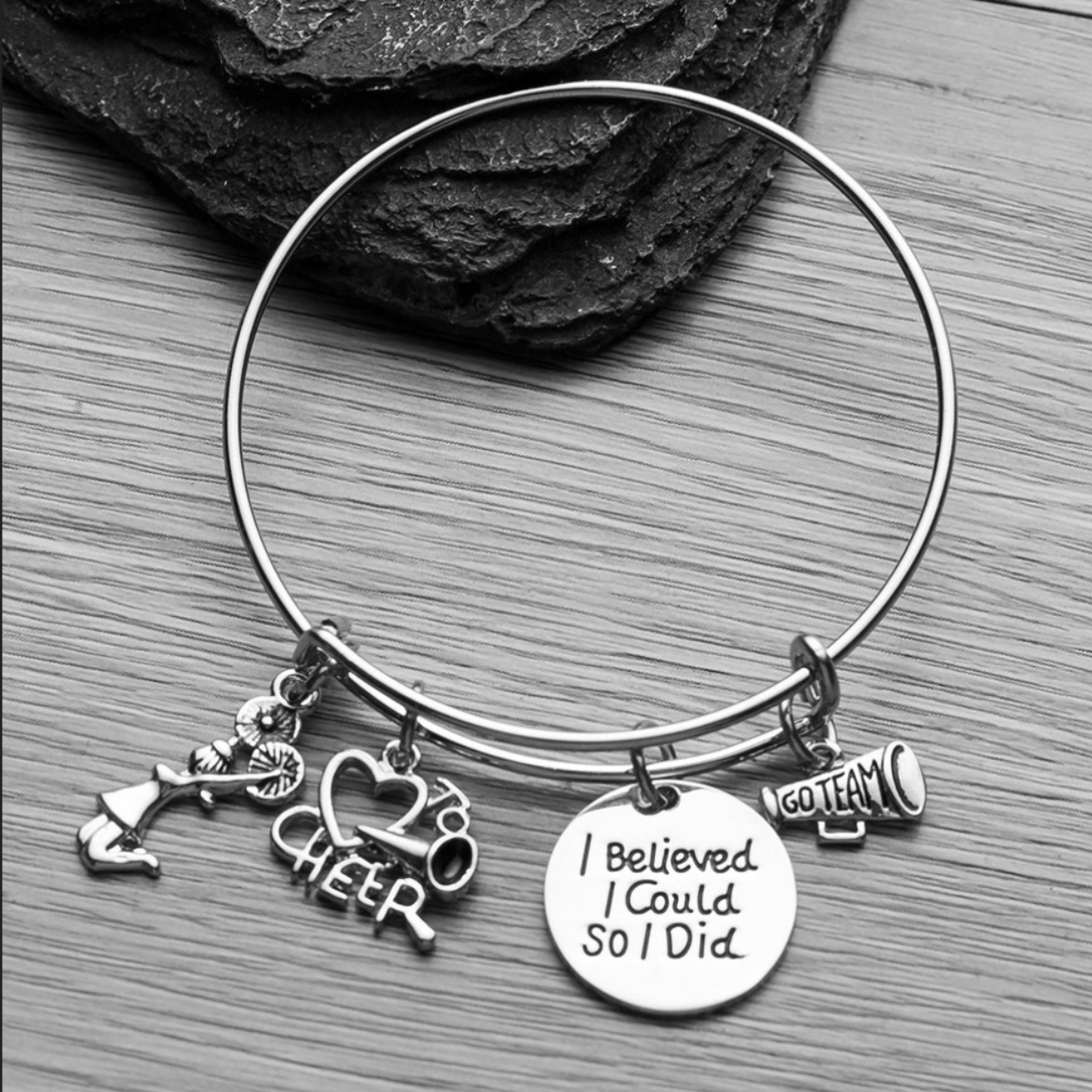 Girls Cheer Bangle Bracelet - Pick Style - Sportybella