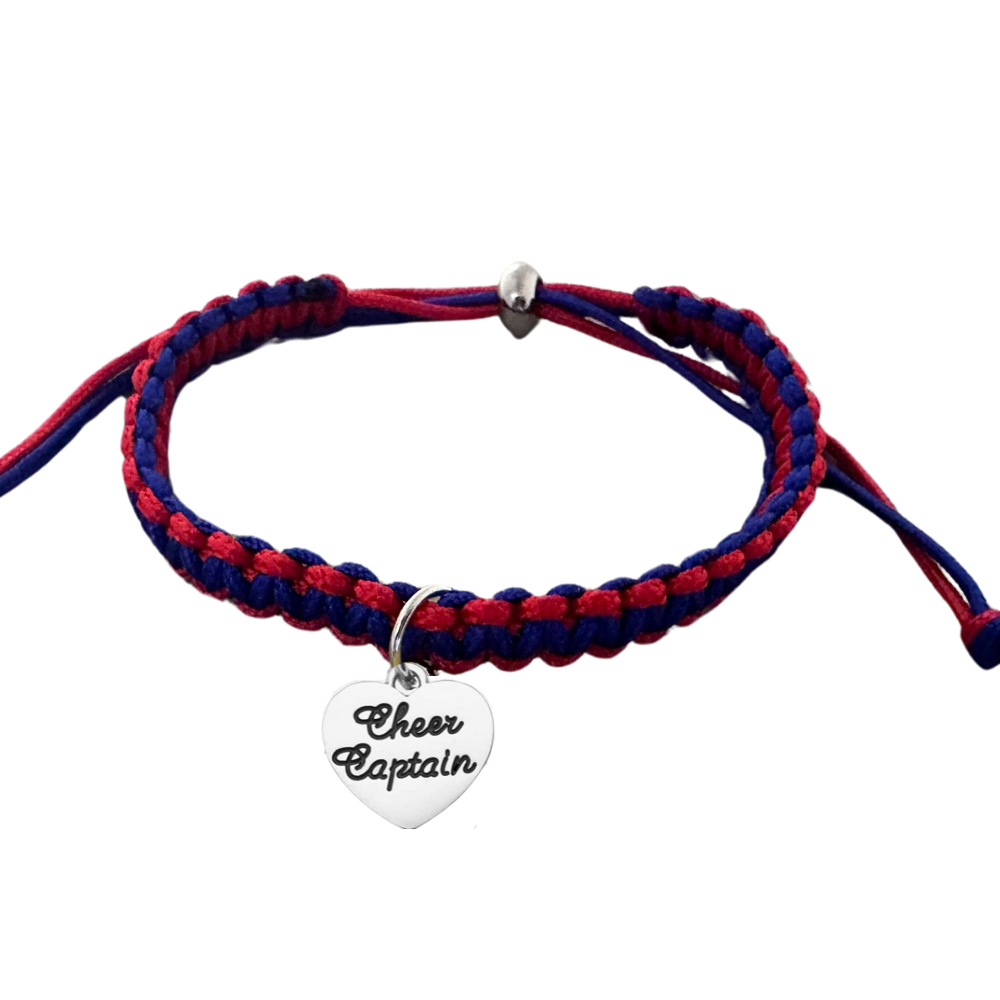 Cheer Captain Multi Colored Rope Bracelet - Pick Colors (