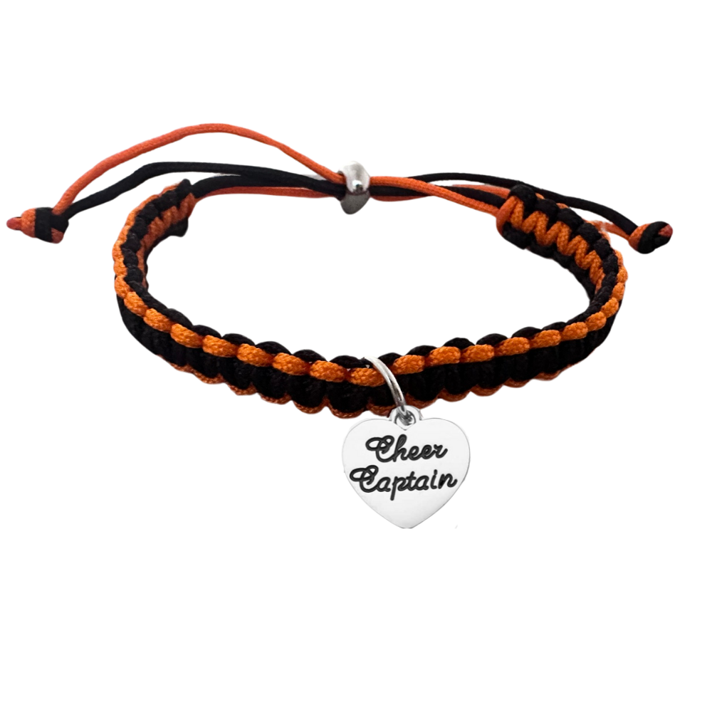 Cheer Captain Multi Colored Rope Bracelet - Pick Colors (